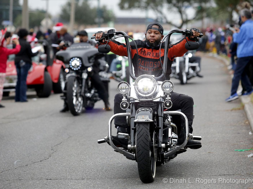 Motorcycle riders joining the parade